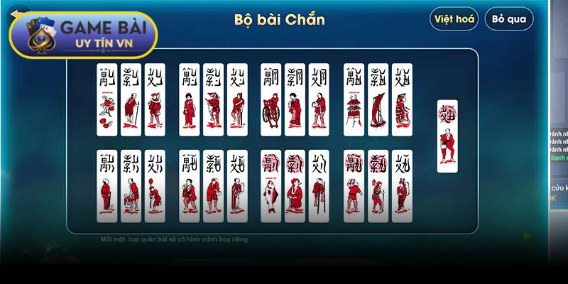 Bộ bài chắn sử dụng khá nhiều, người chơi mất nhiều thời gian để làm quen