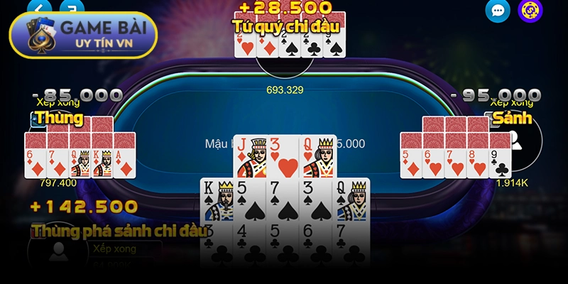 Quá trình chơi bài Mậu Binh chuẩn xác